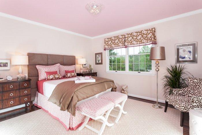Brown And Pink Bedroom Flooring