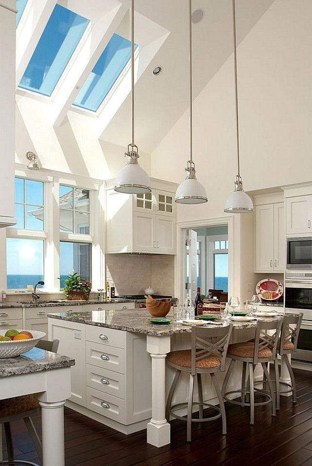 White kitchen countertops and cabinets ideas | Founterior