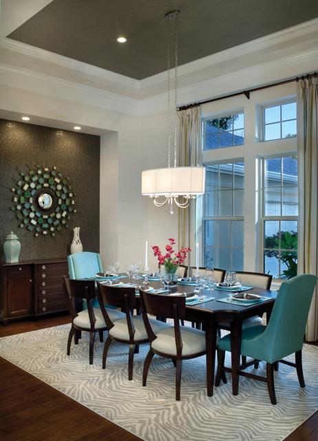 Dining Room Accent Wall – Ideas for Color Combination | Founterior