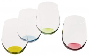 Interesting colorful glasses - Riedel Happy O Set of 4