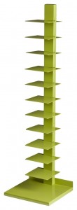 Modern bookshelf - Holly & Martin Heights Book Media Tower-Lime Green