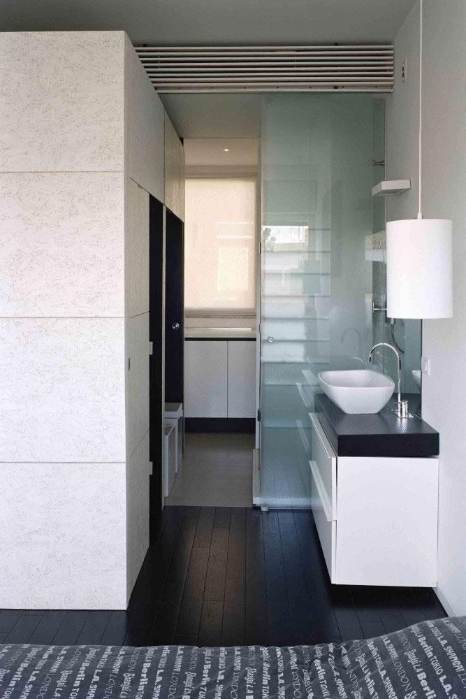 Small Bathroom space designed for the apartment interior.