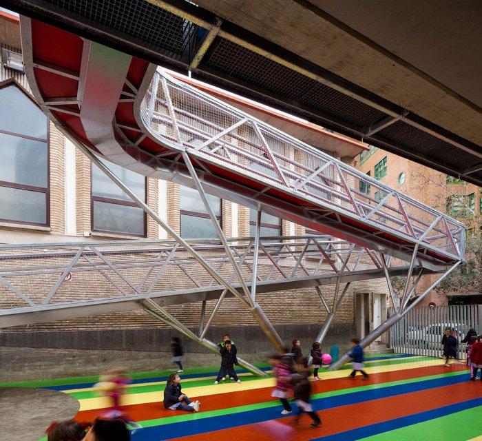 Children Playground 1 - Modern Schoolyard Playground with Sports Facilities