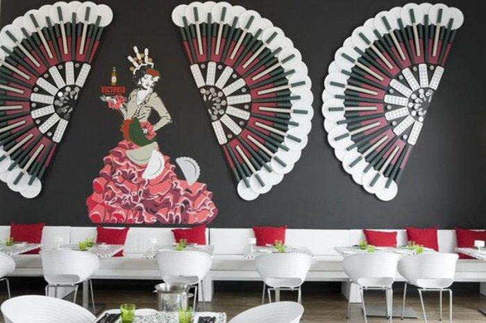 Mil Milagros Restaurant Design - Creative Flamenco Dancer Decoration in Malaga Restaurant