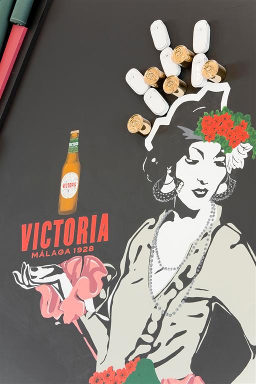 Victoria Beer - Creative Flamenco Dancer Decoration in Malaga Restaurant