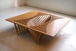 Intriguing Creative Design – A Flexible Wooden Table