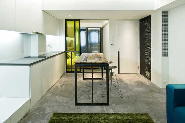 Small Apartment Living - Studio Interior Design in Hong Kong