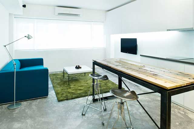 Small Living Room - Studio Apartment Interior Design in Hong Kong