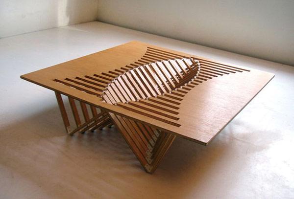 Wooden Table Ventilated Surface - Intriguing Creative Design – A Flexible Wooden Table