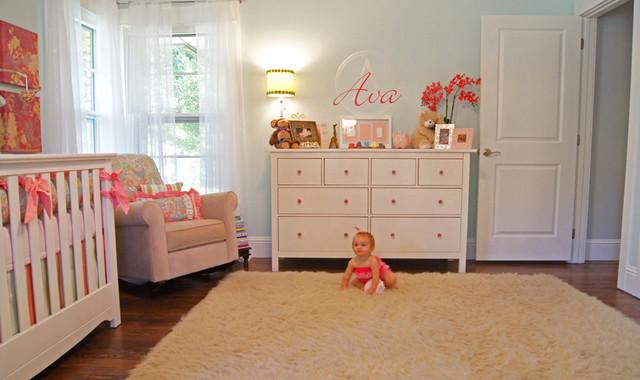 Ava – baby name written on a wall - Home Decor Trends in the Nursery – Words & Quotes on the Wall