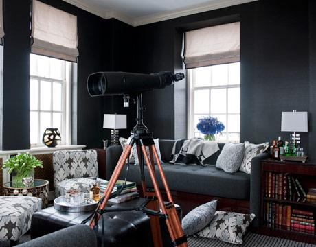 Dark painted room walls - 20 Decorating Secrets for your Cozy Home