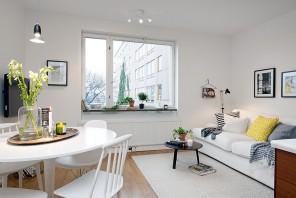 Scandinavian Small Apartment Interior Design in Gothenburg