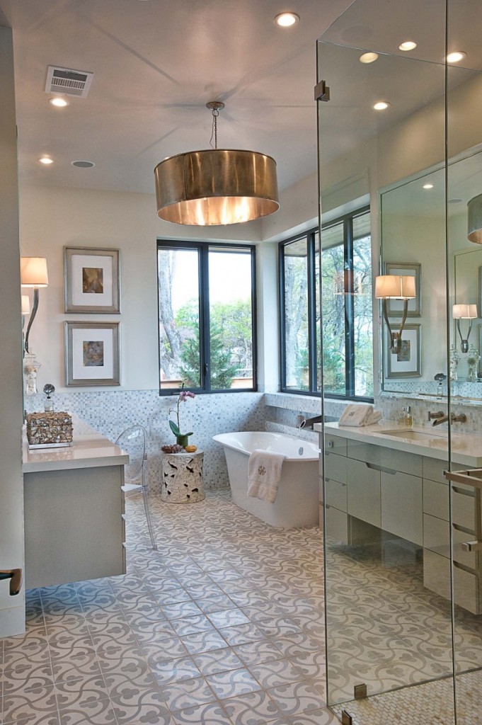 The Impressive Contemporary bathroom interior of a Luxury Home