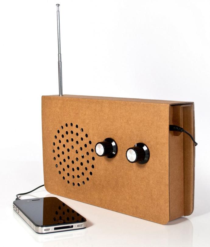 100% Recyclable Creative cardboard radio Design Ideas