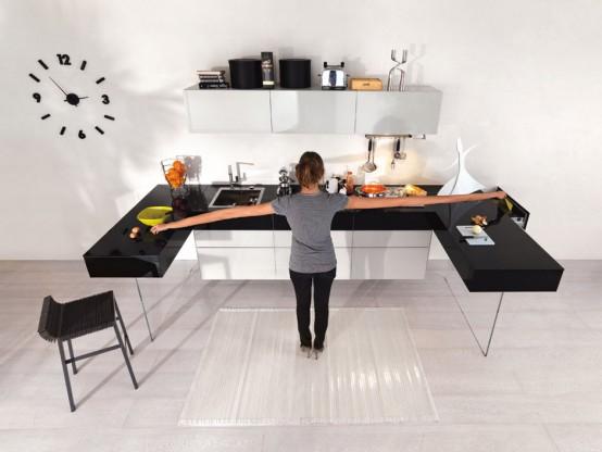 Fresh and Minimalist functional kitchen design for Kitchen Furniture