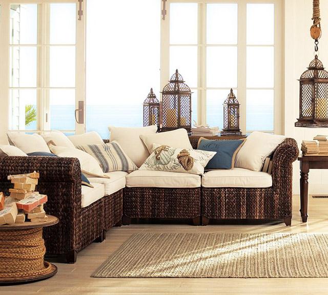 Rattan sofa and bamboo carpet - Trends and Ideas
