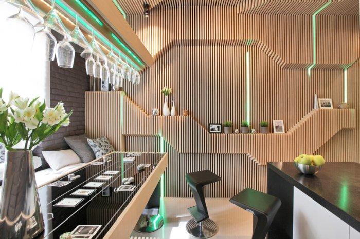 Modern Small kitchen interior design by Geometrix