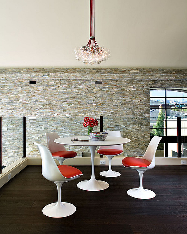 Top 18 Ideas for your White rounded kitchen table and chairs in white and red color.