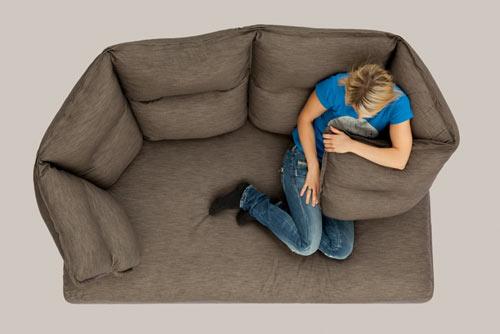 Comfortable brown sofa - Exciting and Creative Sitting Furniture Design Examples