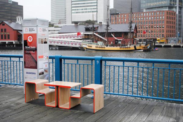 Creative public sitting bench design - Twofold Bench Design by After Architecture - A Home/Street Seat