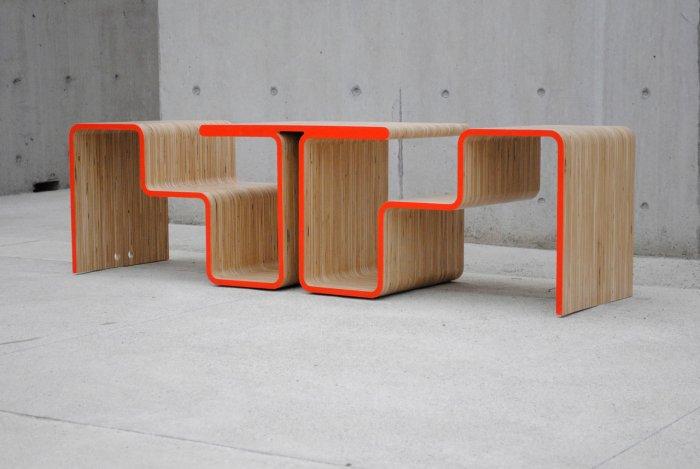 Creative sitting furniture design - Twofold Bench Design by After Architecture - A Home/Street Seat