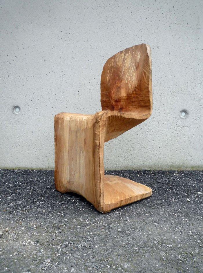 Creative wooden chair design by Matthias Brandmaier description –