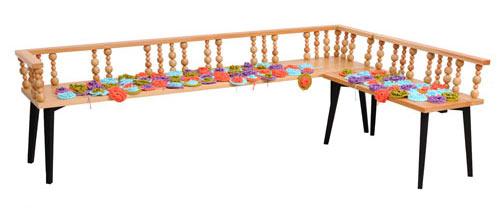 Creative and wooden home bench design - Cvetnoetno Furniture Collection