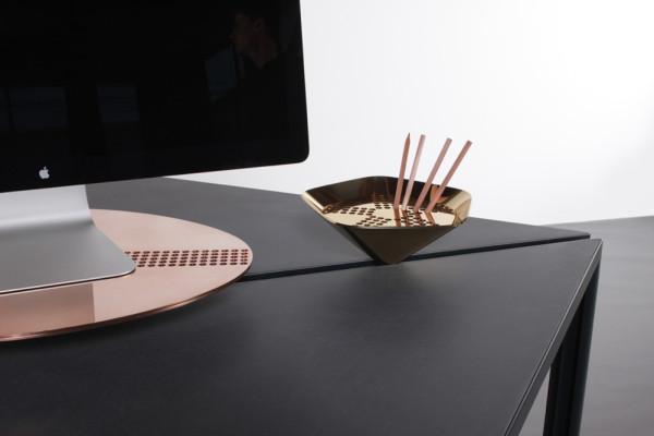 Minimalist Office Desk Design - The Segment Table by Box Clever