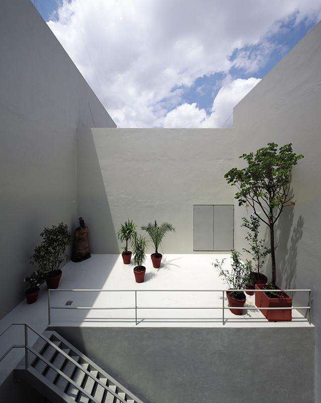 Minimalist terrace architecture - Small House in Buenos Aires