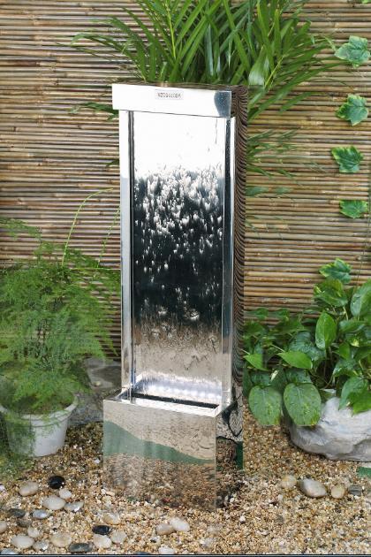 Stainless Steel Sheet Fountain Water Feature - Contemporary Garden Furniture and Decoration Ideas