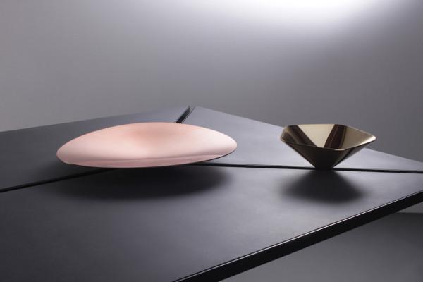 Stylish black office table design - The Segment Table by Box Clever