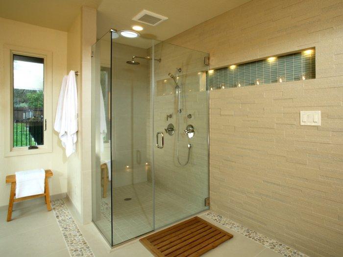 Bathroom pebble flooring - Exclusive Bathroom Decorating Ideas using Tiles