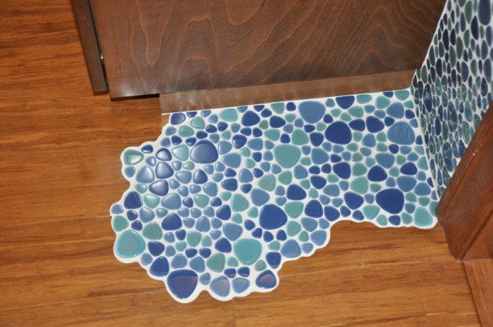 Tile water cascade - Exclusive Bathroom Decorating Ideas using Tiles