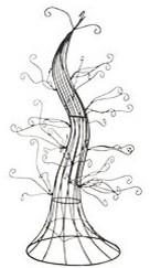 Black Wire Ornament Tree - 25 Sweet and Ghoulish Halloween Decor Ideas and Items