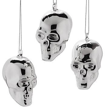 Skull Ornaments - 25 Sweet and Ghoulish Halloween Decor Ideas and Items