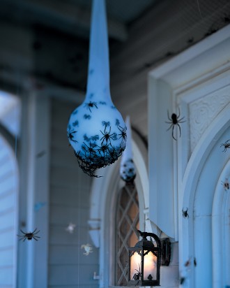 Spider Egg Sac - How to Decorate your Outdoor Areas for Halloween