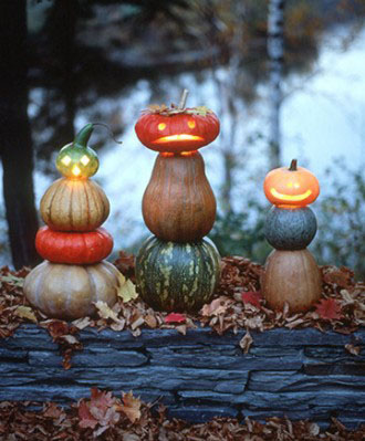 Stacked Jacks - How to Decorate your Outdoor Areas for Halloween