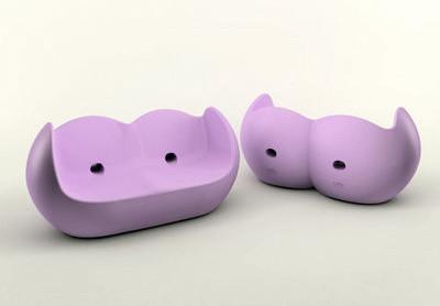 Blossy sofa in lavender color - 20 Totally Extravagant Fantasy Home Furniture Pieces 