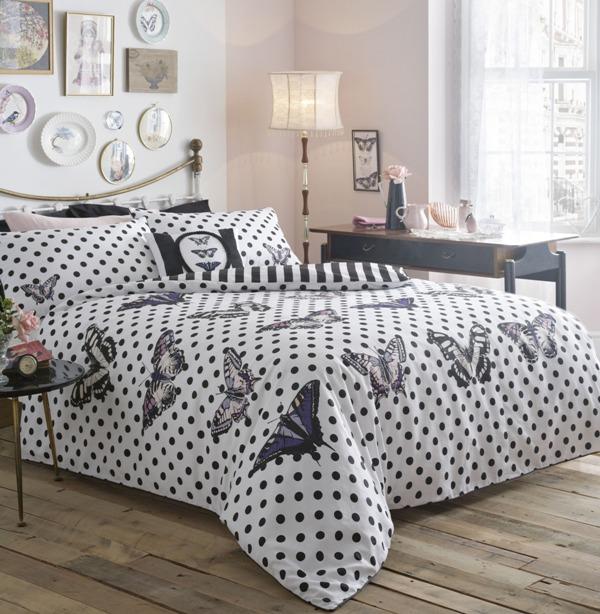 Mono bed linen with butterfly patterns - Trends in Colors for Autumn/Winter 2013