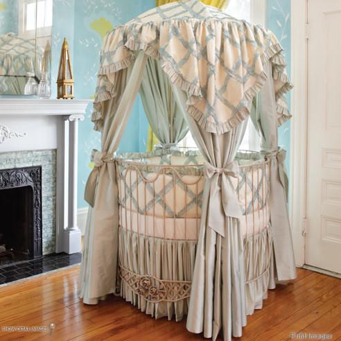 Round iron canopy baby crib - 20 Totally Extravagant Fantasy Home Furniture Pieces