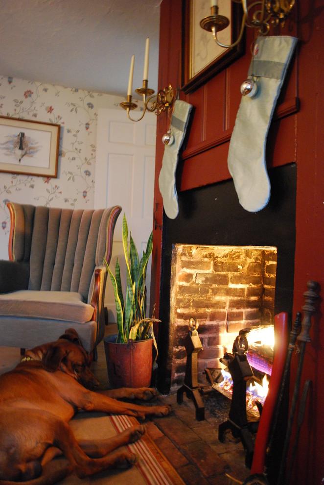 Silver stockings above a fireplace - 10 Simple and Elegant Christmas Decorating Ideas