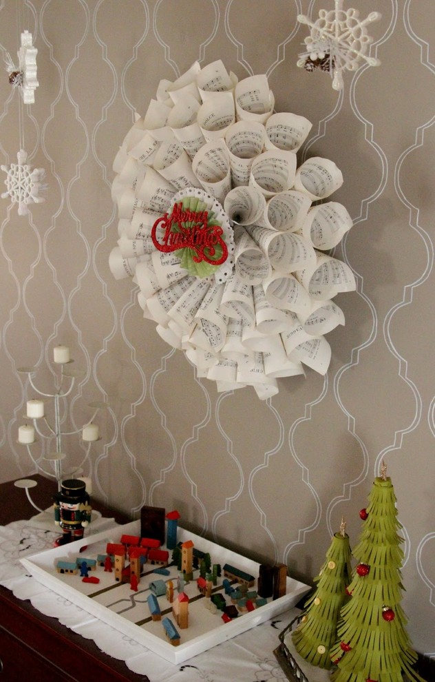 Merry and bright Christmas mantle-1-30 Easy and Simple DIY Christmas Decoration Ide