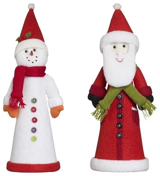 Santa/Snowman Felt - Christmas tree decorating ideas