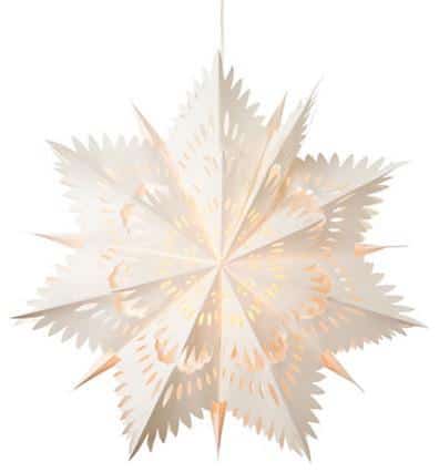 Beautiful white Scandinavian paper lantern - Lovely Decorating Ideas with Scandinavian Touch