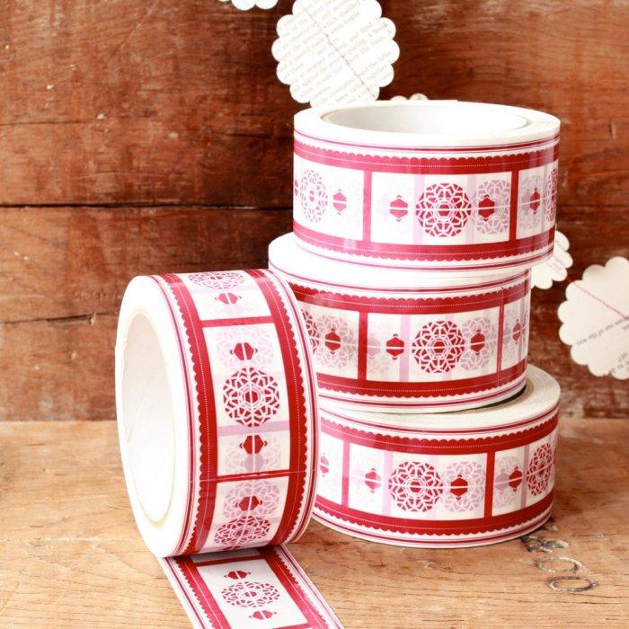 Decorative Christmas holiday tape - Lovely Decorating Ideas with Scandinavian Touch