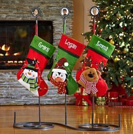 Metal Photo Stocking Holder-20 Christmas Stockings Ideas that Cheer Up the Interior