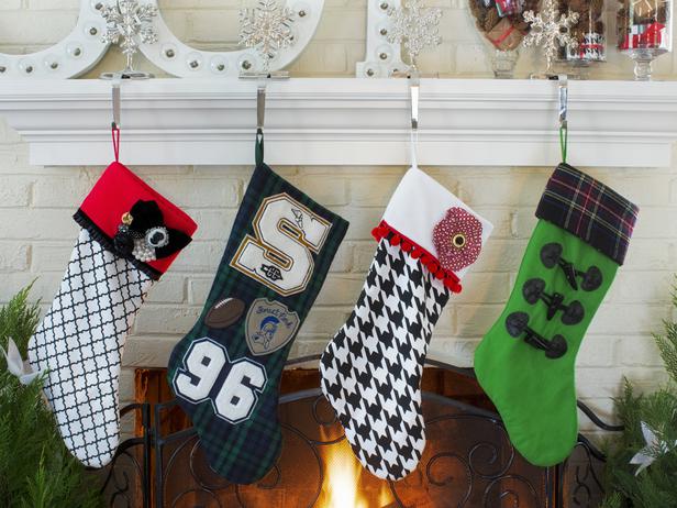  Unique and creative patterned Christmas stockings - Stylish Home Decoration Ideas in opposite colors