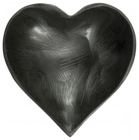 Black Heart Bowl -Love home decor for February 14th