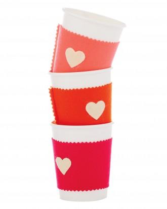 Felt Coffee-Cup Sleeve -34 Fresh Valentine's Day Crafts for a Memorable Day