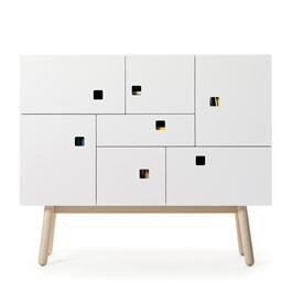 Great Scandinavian-designed cabinet- essential elements in home interior areas 